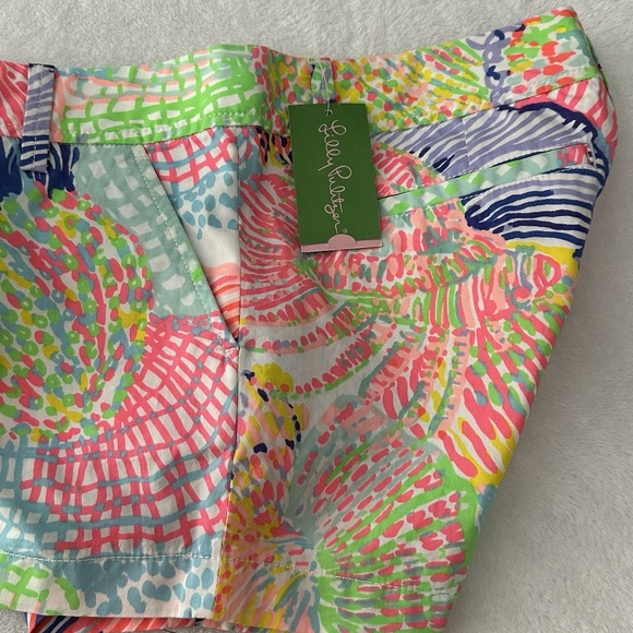 Lilly Pulitzer Shorts Size 4 Callahan Roar of the Seas Fluorescent - Picture 8 of 8